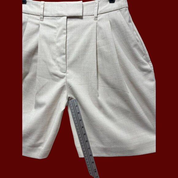 Worthington - Women's Mid-Rise 8.5" Inseam City Short - Beige - 8 - Picture 6 of 14